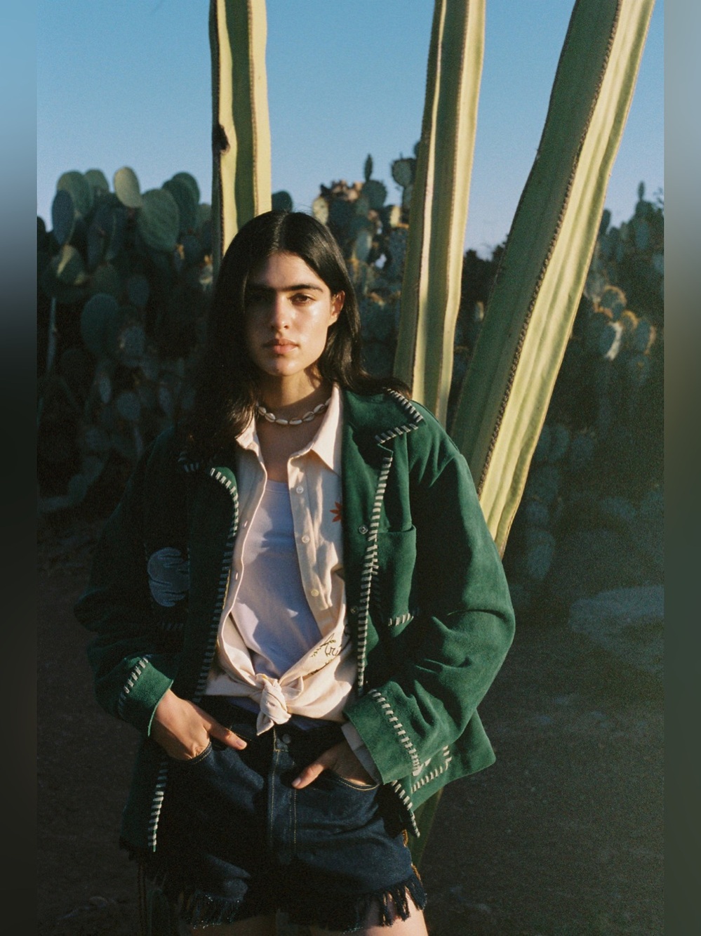 🌵 ARIZONA LOVE 🌵 Green Suede Jacket Sz 2 
Amazing style & condition/ like new